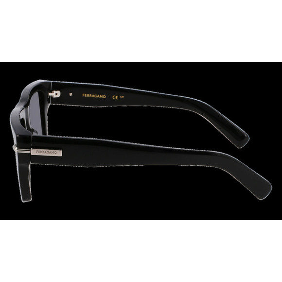 NWT Salvatore Ferragamo SF2033S-001 Black 53mm Sunglasses main image 4